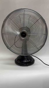 พัดลมตั้งโต๊ะสีบรอนใบสีเงิน ขนาด 14 นิ้ว