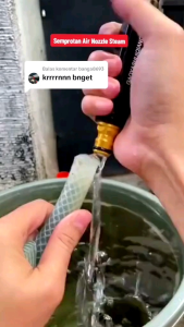 Semprotan Air Hose Nozzle Spray Steam Semprotan Taman Cuci Motor Mobil - Nozzle Hitam