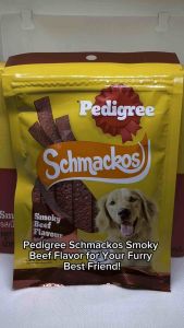 Pedigree Schmackos Dog Treats in Smoky Beef and Roasted Lamb Flavors