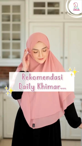 Yumna Khimar Instant 2 layer by Azmeela Gallery