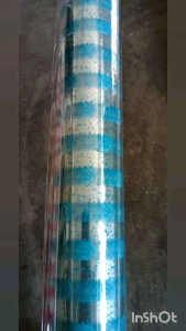 OPP0001 Hamper roll Plastik corak bunga roses kecil plastik balut hamper 900cm x 64 Meter  Opp transparent Wrapping hamper