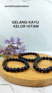 Gelang Kayu Langka Galih Kelor Hitam Asli Tenggelam