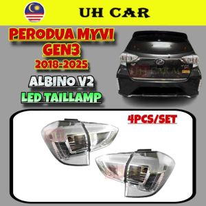 (ALBINO V2) Perodua Myvi Gen3 2018-2025 Dynamic Led Oem Tail Lamp Taillamp Taillight Light Plug And Play