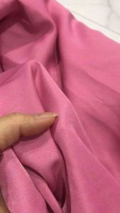 Vải Lụa tơ Hàn màu hồng đậm mềm rũ(khổ 1m55)may đầm váyáo dài áo kiểu thời trang