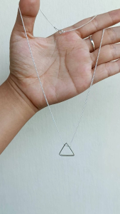 Kalung Rantai Perak Segitiga Silver 925 Handmade Bali
