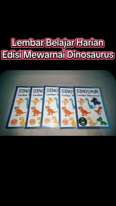 29 Lembar Kertas Mewarnai Edisi Dinosaurus CINTA ANAK BERKARYA