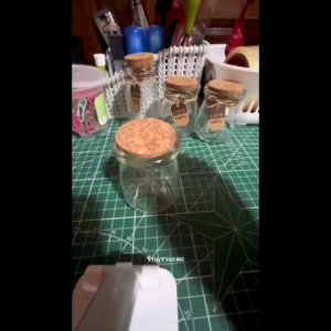 ขวดแก้วพูดดิ้ง เป็นถามป้ายขวดใส่อาหาร หรือขวดใส่ของขวัญ พร้อมขนาด ปริมาณ 100-200 มล