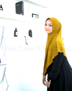 HIJAB JILBAB KERUDUNG SEGITIGA INSTAN OVAL JERSEY JAGUAR BY ADEL TERBARU