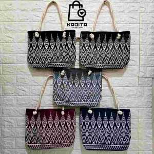 Kadita - Tas Wanita Tote Bag Motif Batik Belina Tali Sumbu Kekinian Terbaru Estetik Totebag