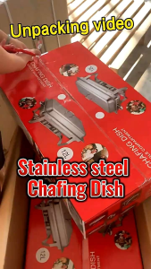 European Style Food Grade 304 Stainless Steel chafing dish Thickened food warmer Pot 2/3 Layer Steamer food pan