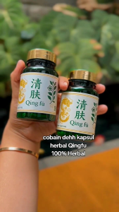 2 BOTOL QINGFU HERBAL ( 2 X 50 KAPSUL) Meredakan gatal pada kulit dan badan