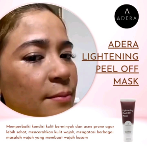 penghilang flek hitam penuaan pelembab adera lightening peel off mask