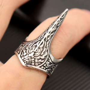Cincin Elegan Desain Archery Flames (Adjustable)