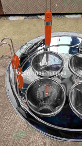 Dandang panci bakmie mie kocok lobang /4 saringan 4 pcs UK 40×20 cm