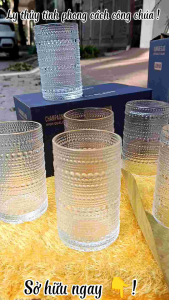 Ly thủy tinh dung tích 300ml+380ml thủy tinh chịu nhiệt cao mã 308ZD+311ZD