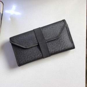 Premium Quality Leather Snake/Croc Design Booktype Money Bill Organizer Budget Wallet 10 Compartments