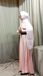 Abaya Satin | Dress Satin | Fashion Muslim | Baju Wanita Muslim