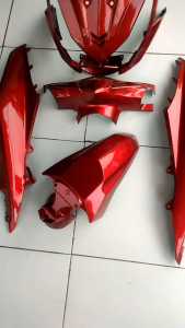 Cover Body Full Halus Honda Beat FI Merah Candy Tahun 2013-2015