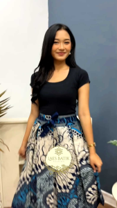 PREMIUM ROK BATIK 7/8 POLYSTER FULL LAPIS TRIKOT / BAWAHAN WANITA / BATIK