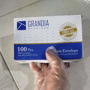 Amplop Putih 104 GRANDIA / Amplop Polos Kecil Lem