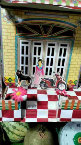 Nhà giấy cúng nhà trệt thái nhà kho/Nhà giấy 1 gian hàng mã