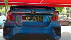 (V4) Perodua Alza Bezza Axia Ativa Rear Bumper Reflector Dynamic Led Light With Running Signal Smoke Clear Red
