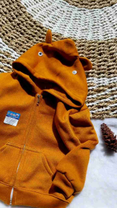 jaket hudi saku polos plain pocket baby jacket