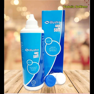 Cairan Pembersih Softlens Aqua Soft Ilusto 350 ml Air Softlens Aquasoft  Multi Purpose Solution