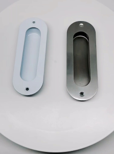 Handle Pintu Sliding Tanam 12 Cm Oval Stainless Stell Kom Laci Lemari Anti Karat Kuat Dan Awet