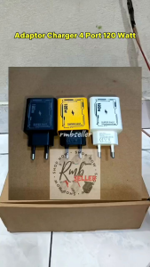 BATOK 120 WATT ADAPTOR CHARGER 4 PORT CHARGER USB+PD CHARGER UNIVERSAL 4IN1 LYK-892