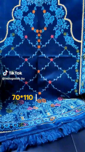 sajadah turky alif gold spigel tebal dan halus ukuran besar 70 x 110 bisa untuk souvenir dan bisa disablon