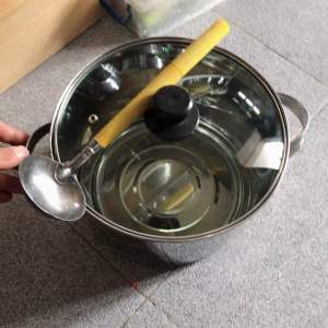 PANCI SAYUR FREE CINTUNG JUMBO / PANCI KUAH RAWON STAINLES TUTUP KACA 24cm MURAH COD