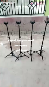 Tripod untuk menyanggong bahan besi