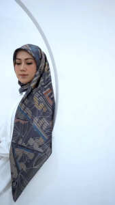 HIJAB DEENAY FIORELLA DARK GREY MAUVE GOLDEN BROWN