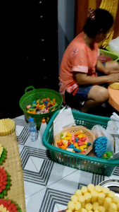 ธูปเทียน ปักกระทง แพค 12 ชิัน หลากสี