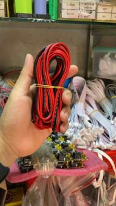 Đoạn dây đỏ đen lớn 0.75 cắt sẳn 5m