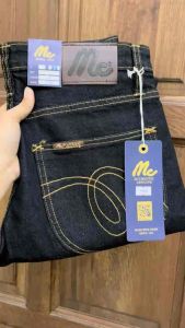 กางเกงยีนส์ ผู้ชายขายาว MC ผ้ายืดขาเดฟ ใส่สบาย มีเอว 28.ถึง.42