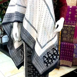 EXCLUSIVE Songket Rakam Dimensi Edisi Terbaru/Limited Edition Black With White