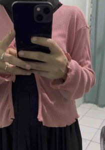 Ceyoon Cardigan Tali Wanita / Cardigan Crop Tali Wanita