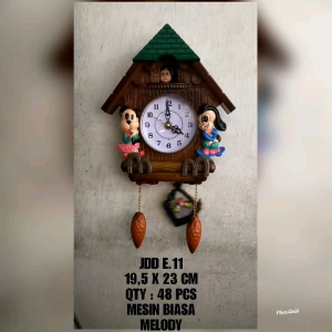 Jam Dinding Bunyi Dan Bandul Goyang jam dinding Cuckoo motif rumah