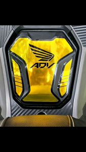 adv 160 tank pad cover sticker. double layer sticker chrome series