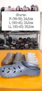 Sepatu Sandal Selop Karet Pria Dewasa / Remaja - TAMARALINE 179 / Bahan Premium Lentur Empuk Ringan Kuat Anti Slip Anti Air / Model Spatu Sendal Slide Slip on Sporty Santai Rumah Kerja Outdoor Kamar Mandi Murah