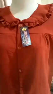 Atasan Crinkle Giovani Kemeja Polos Kancing Wanita Lengan Panjang Korean Style