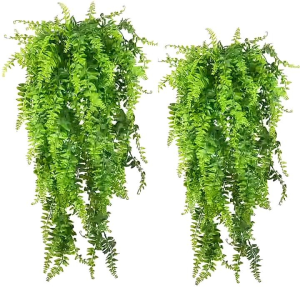 Daun Pakis Gantung Plastik - Monstera Gantung - Daun Bambu Gantung - Tanaman Hias Plastik