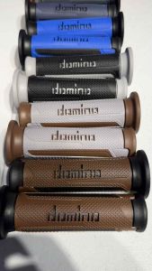 NEW DESIGN DOMINO HANDLE GRIP WITH FREE STICKER / UNIVERSAL RUBBER HANDLE GRIP FOR MOTORCYCLE 2PCS