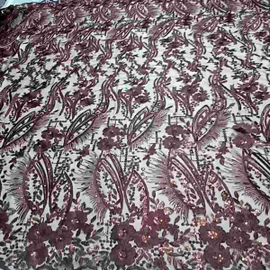 Tile bordir motif terbaru ful payet ( harga 050m )cod
