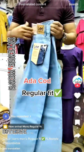 ✅✅[Ready Stock Malaysia]✅✅ Orginial Branded Lee Jeans Big Straight Cut Cutting[Size 28 Sampai 50]