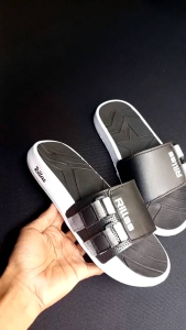 Sandal slop motif rillas tali webing bermotif pria/wanita sandal slide rillas/sandal slip on free paperbag