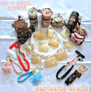 [CUTE] Gold Style Aesthetic Phone Strap/Bag Charm/Keychain/DIY Mix & Match Luxury Gift [可愛]金色风格高颜值手机挂绳/包包掛饰/钥匙扣/DIY白搭奢华礼物