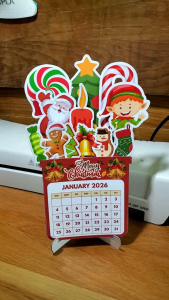 Perfect Gift for Christmas. Christmas Calendars 20cm x 12cm . made with thick photopaper Vibrant colors with stand